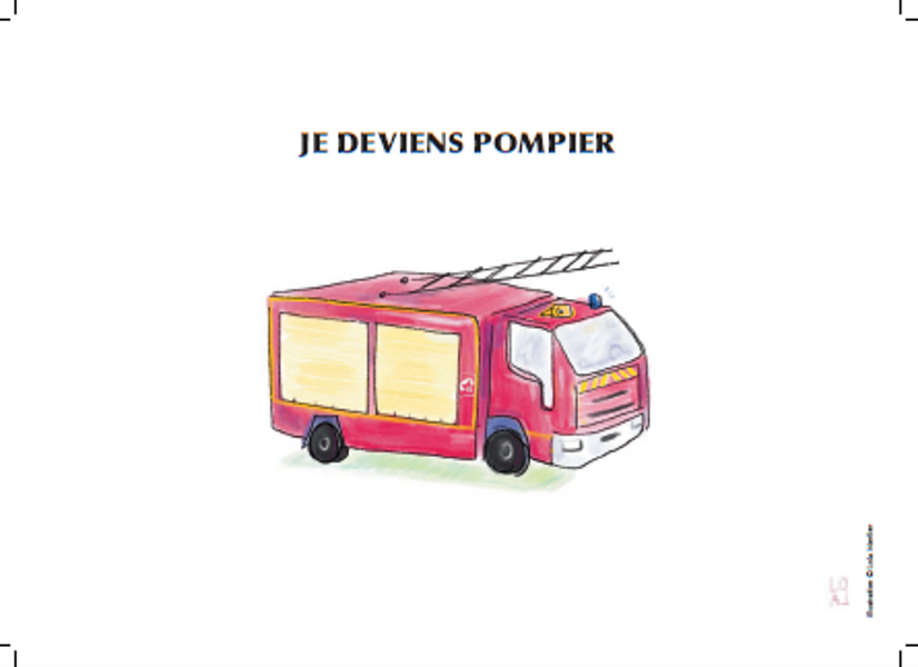 Affiche A5 : le camion de pompier de Nicky